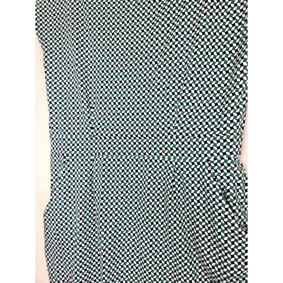 Boden FLORRIE FLORAL JERSEY DRESS Size 12L  MEADOW GREEN ABSTRACT DIAMOND - Picture 6 of 12